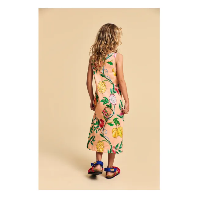 Vestido de algodón orgánico Passion Fruit | Albaricoque