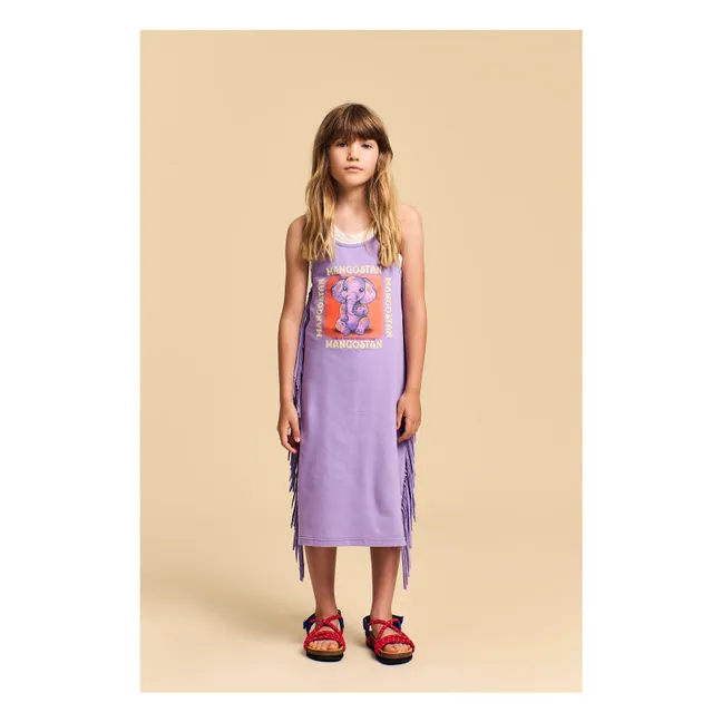 Abito in cotone biologico Sweet Elephant | Lilla