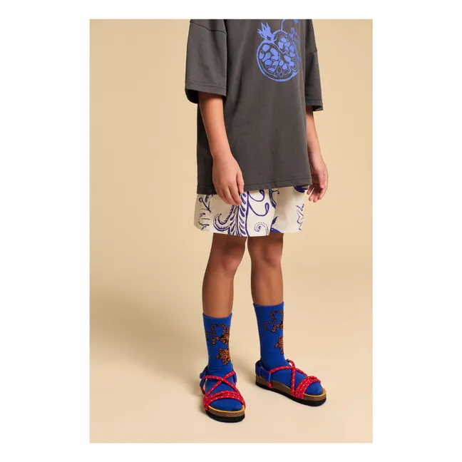 Tiger Socken | Elektrisches Blau