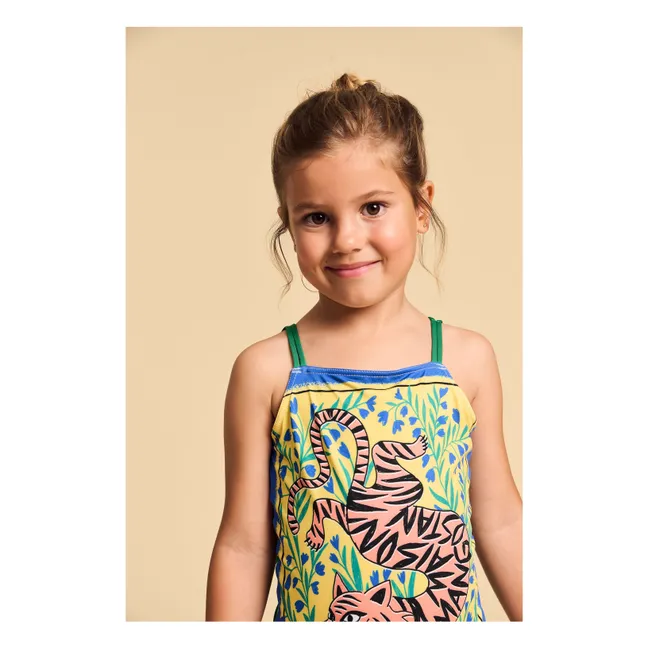 Maillot de Bain Tiger Fibres Recyclées | Vert