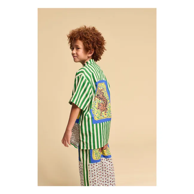 Camicia tigrata | Verde