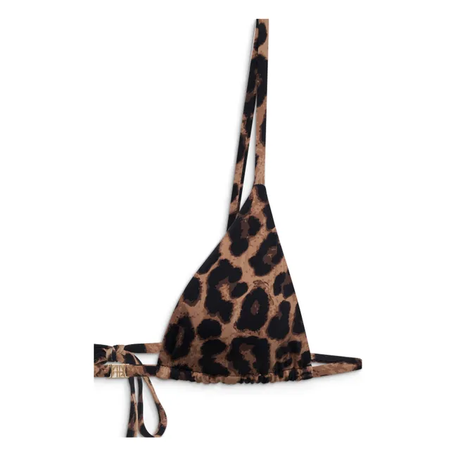 Top de traje de baño Bellamy | Leopardo