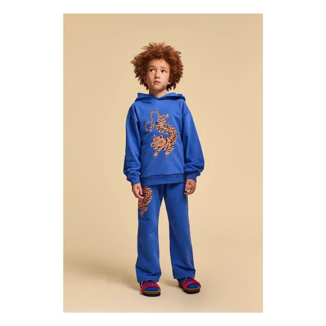 Jogger Tiger Bio-Baumwolle | Elektrisches Blau