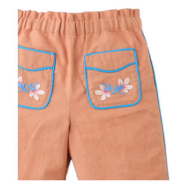 Aubrey Flowers Linen Pants | Hazel