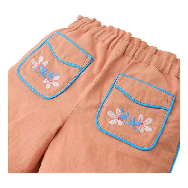 Aubrey Flowers Linen Pants | Hazel