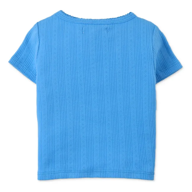 T-shirt Jacinth Cerises | Bleu azur