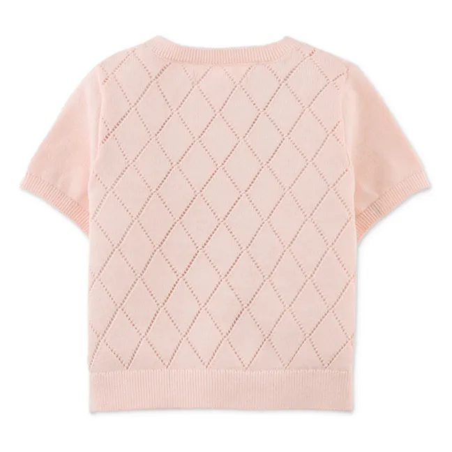 Pull manches courtes Olena | Rose pâle