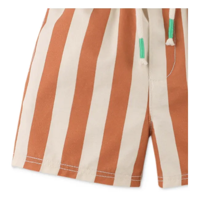 Minishorts de rayas Cody | Terracotta