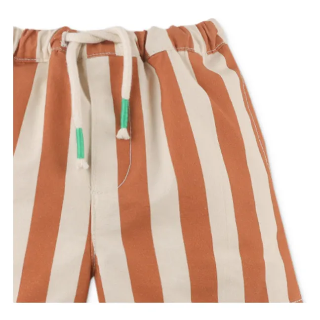 Minishorts de rayas Cody | Terracotta