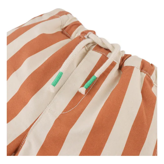 Minishorts de rayas Cody | Terracotta