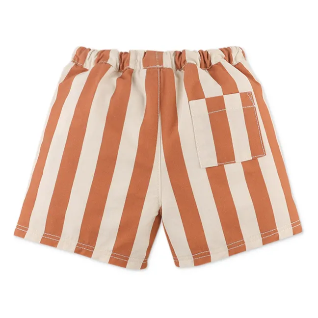 Minishorts de rayas Cody | Terracotta