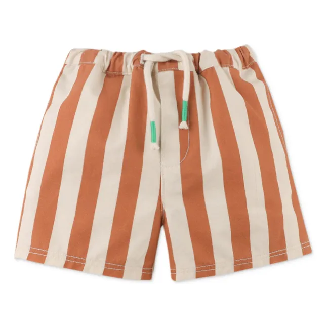 Minishorts de rayas Cody | Terracotta