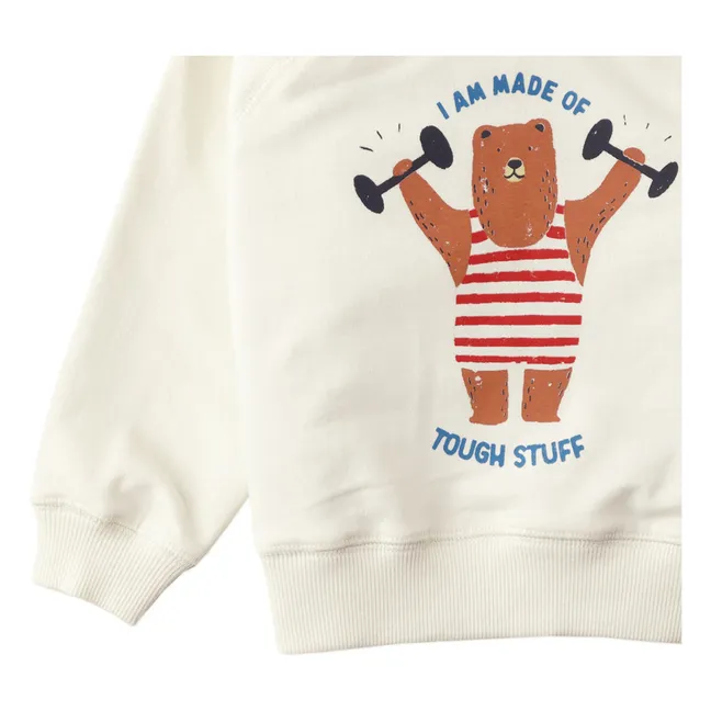 Sudadera Jayce Raglan Bear | Blanco