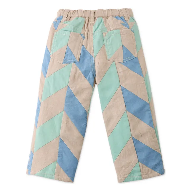 Pantalon Alfonso Patchwork | Bleu