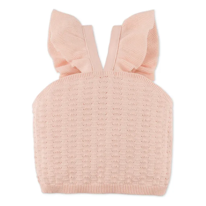 Top Béatrice Volants | Rose pêche- Image produit n°0
