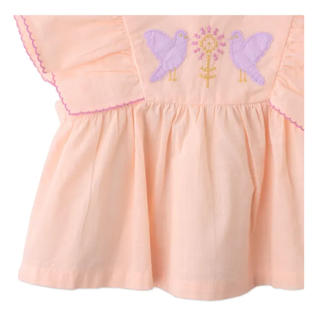 Top Yana Volants | Rose pêche
