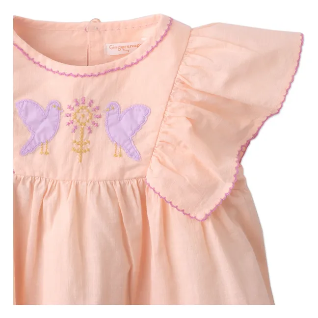 Top Yana Volants | Rose pêche