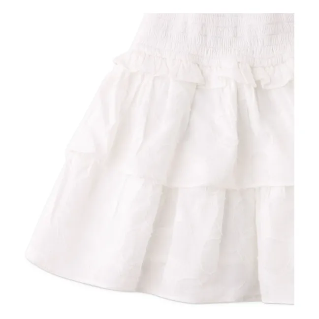 Jacquie Ruffle skirt | White