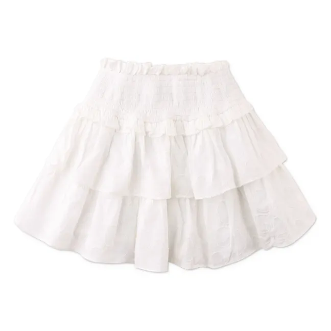 Jacquie Ruffle skirt | White