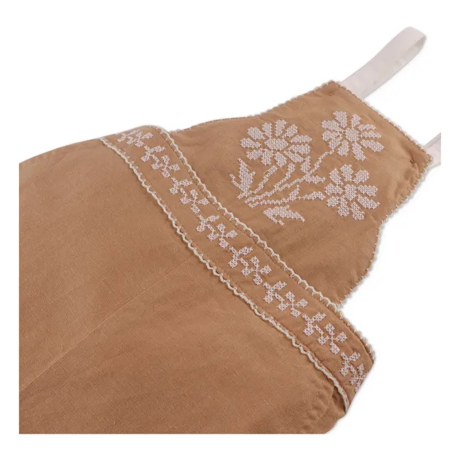 Salopette in lino Maisie | Camel