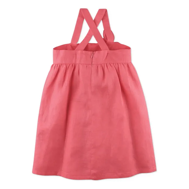 Abito Anya in lino | Rosa confetto