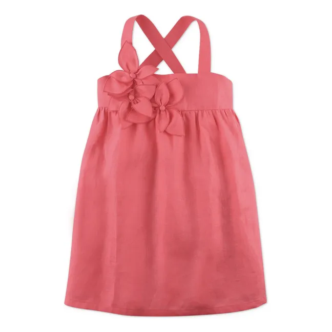 Abito Anya in lino | Rosa confetto