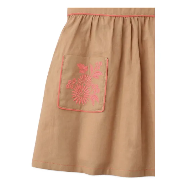 Abito Olga in lino | Camel