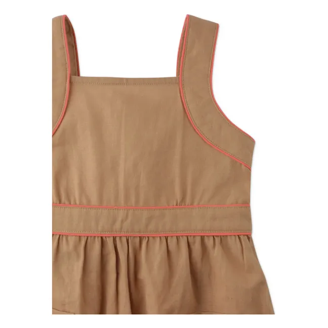 Abito Olga in lino | Camel