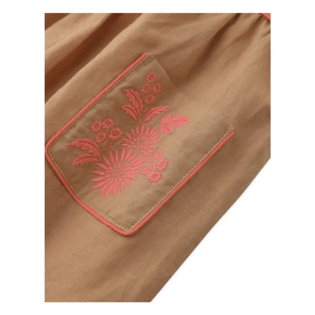 Abito Olga in lino | Camel