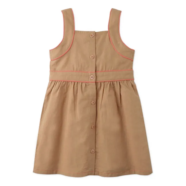 Abito Olga in lino | Camel