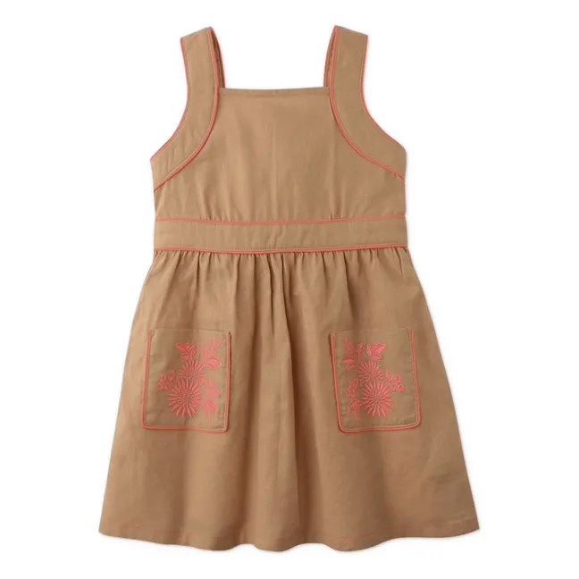 Abito Olga in lino | Camel