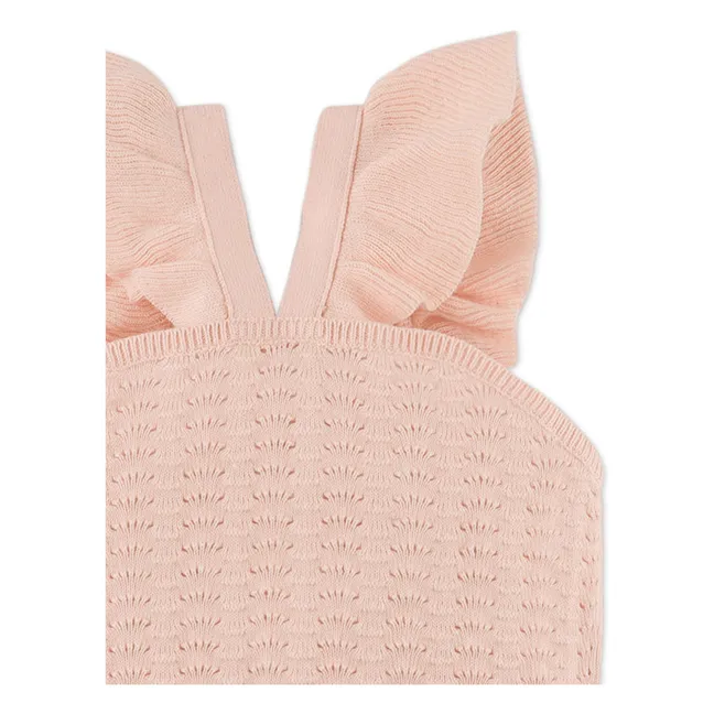 Top Béatrice Volants | Rosa Pallido
