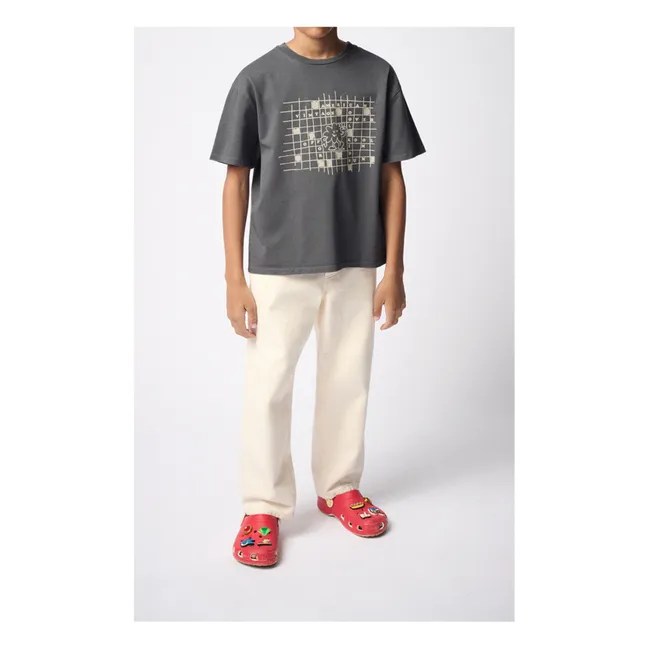 T-Shirt Fizvalley Mots Fléchés | Gris anthracite