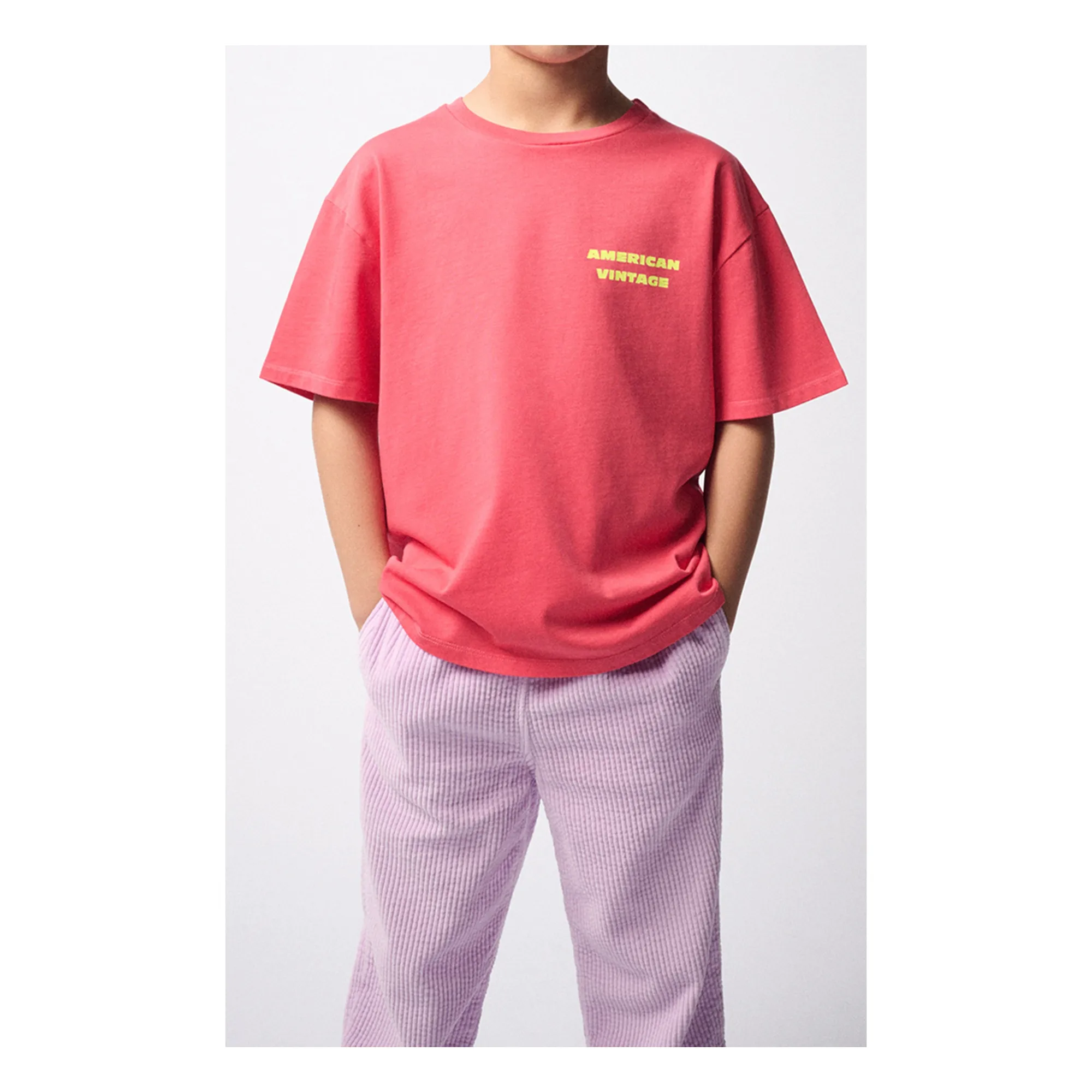 Pantalon Velours Côtelé Padow | 	Lilas- Image produit n°3