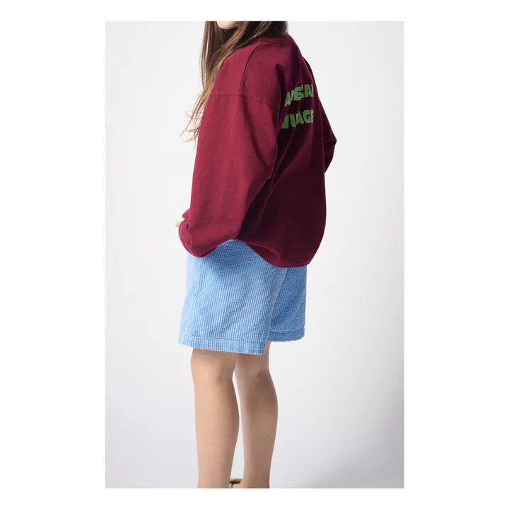 T-Shirt Fizvalley | Bordeaux- Image produit n°2