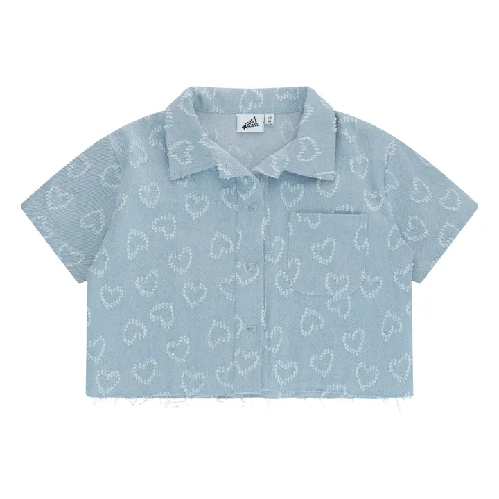 Hearts shirt | Blue- Product image n°0