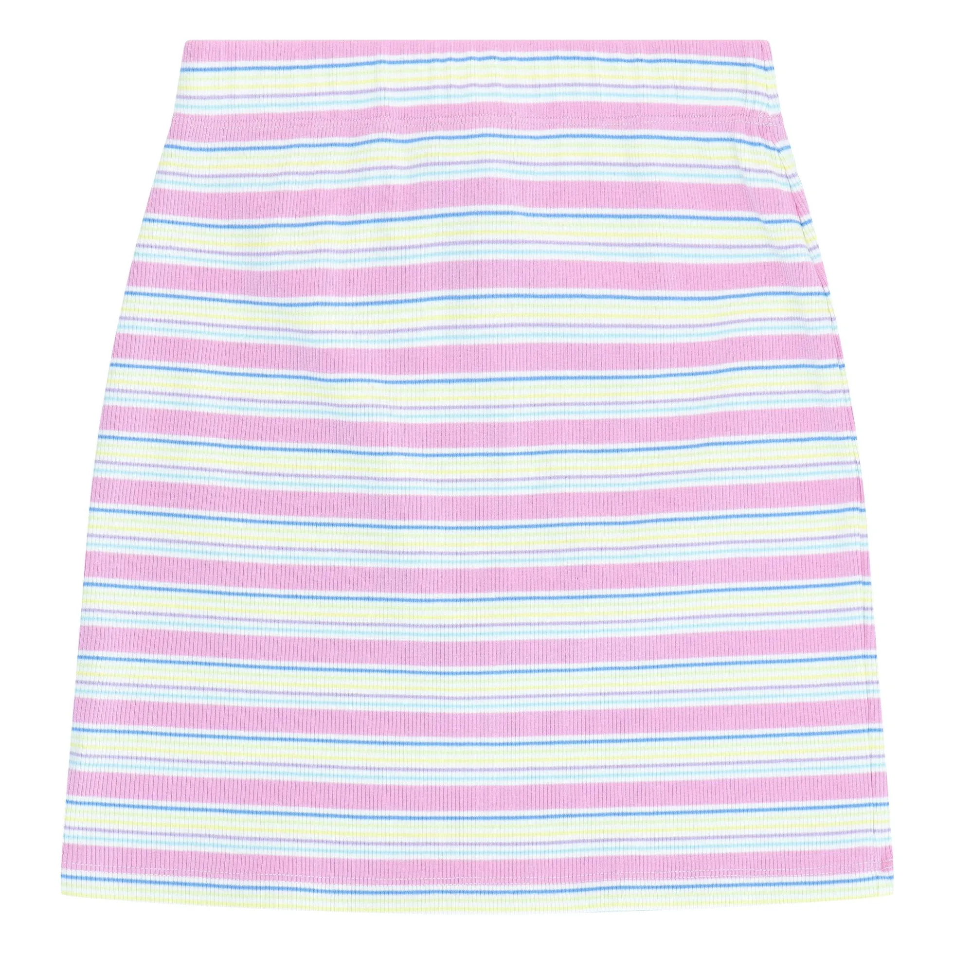 Cos I Said So Pink Ribbed Striped Skirt