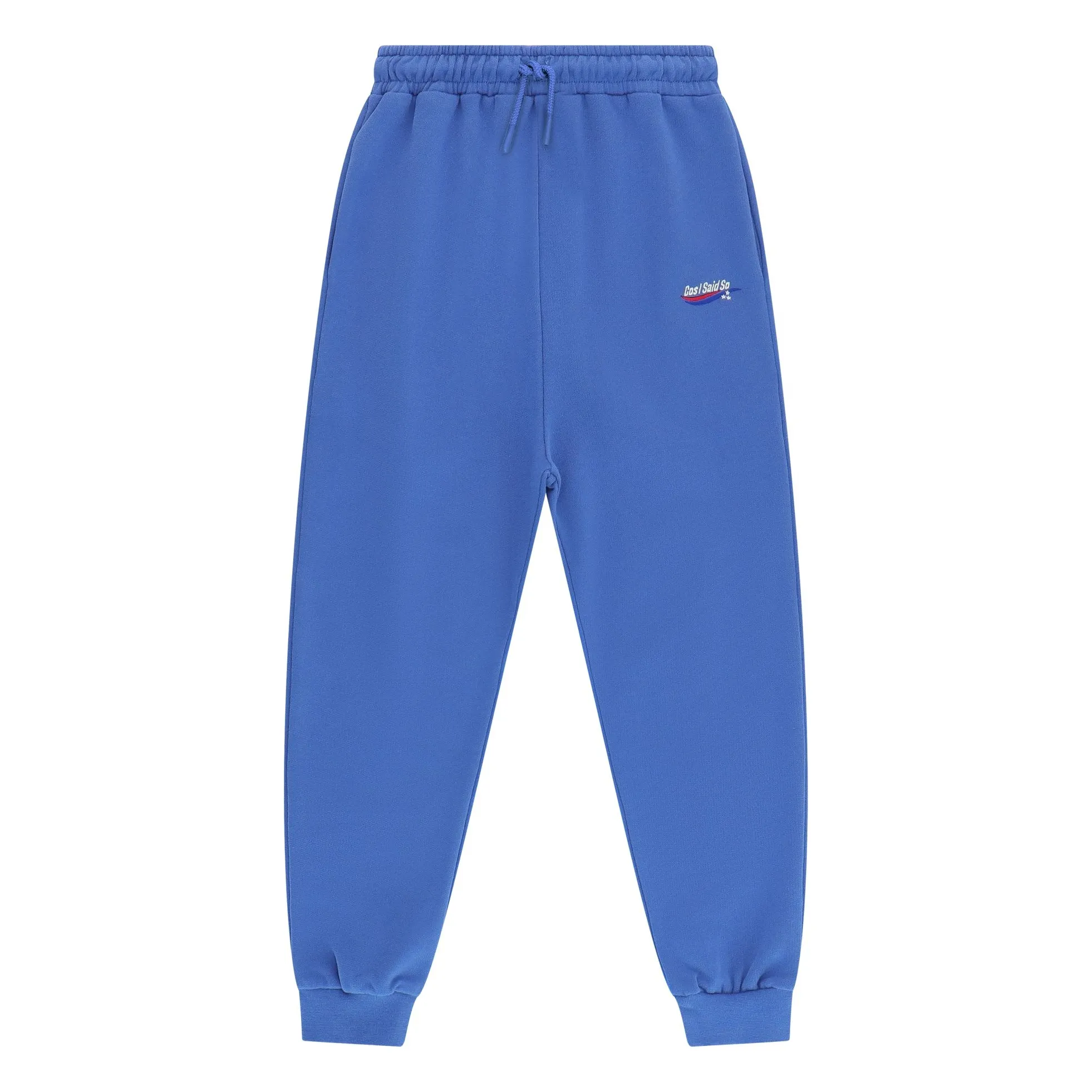 Cos I Said So Unisex Blue Organic Cotton Logo Jogger