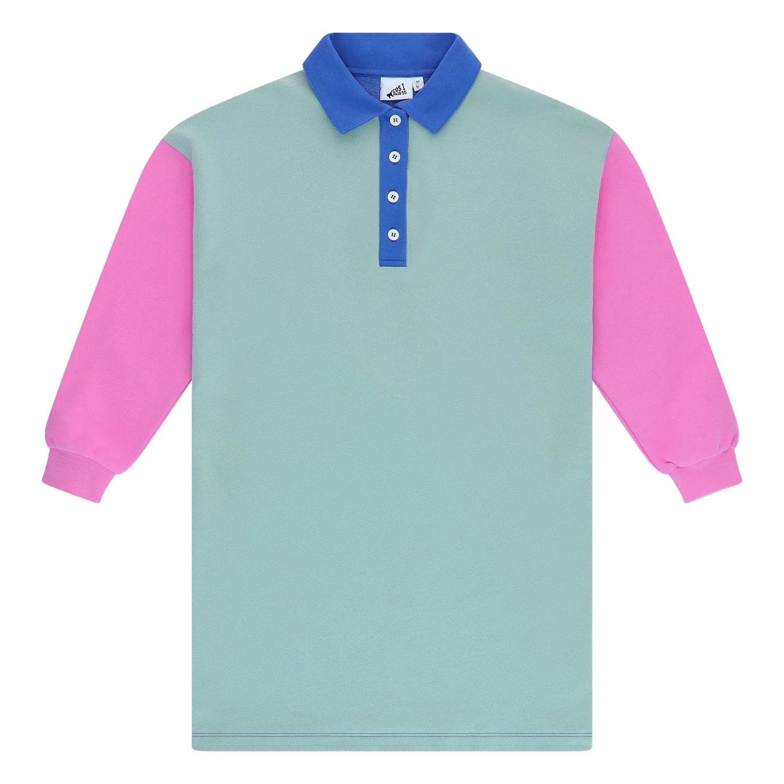 Cos I Said So Celadon Organic Cotton Polo Dress