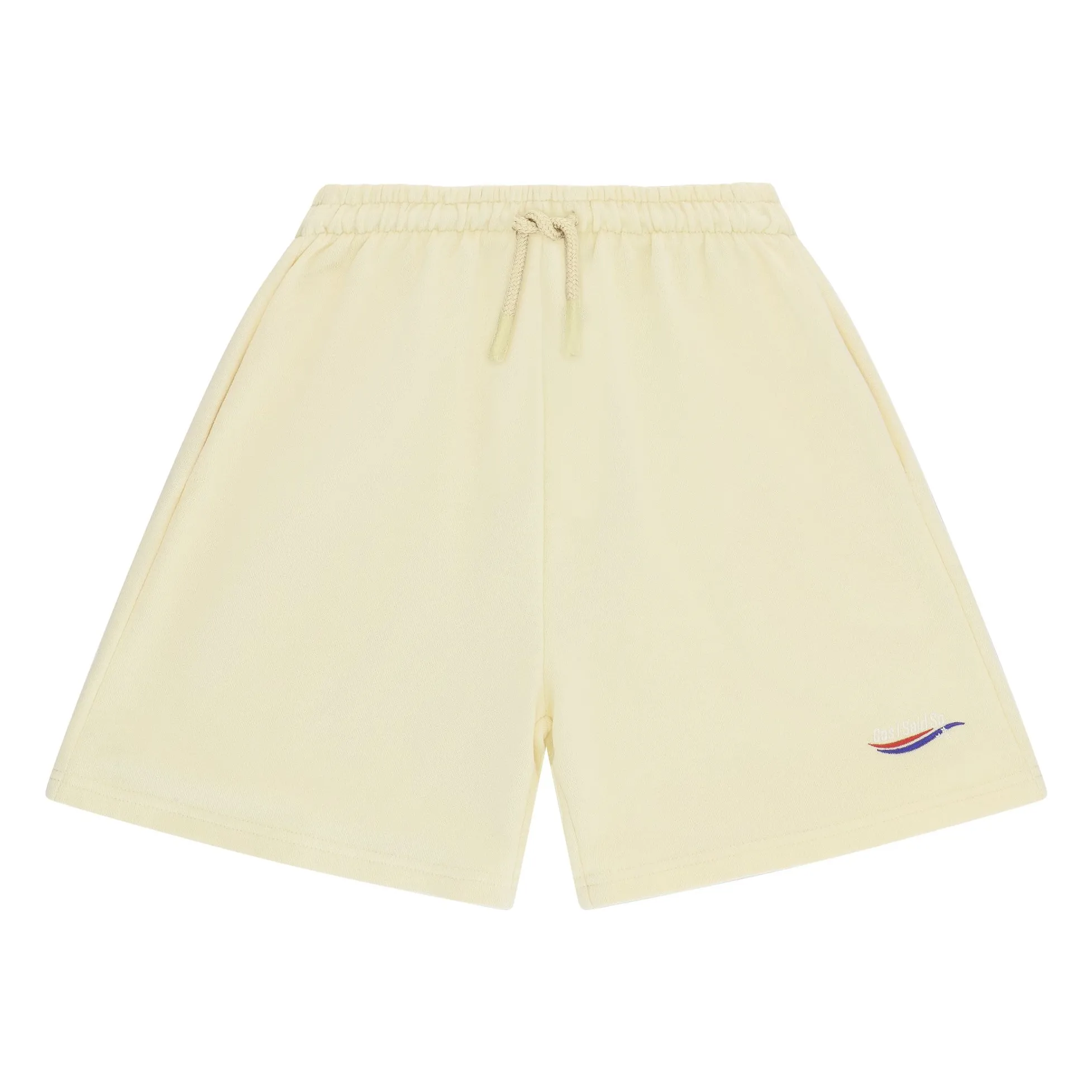 Cos I Said So Yellow Organic Cotton Drawstring Logo Shorts