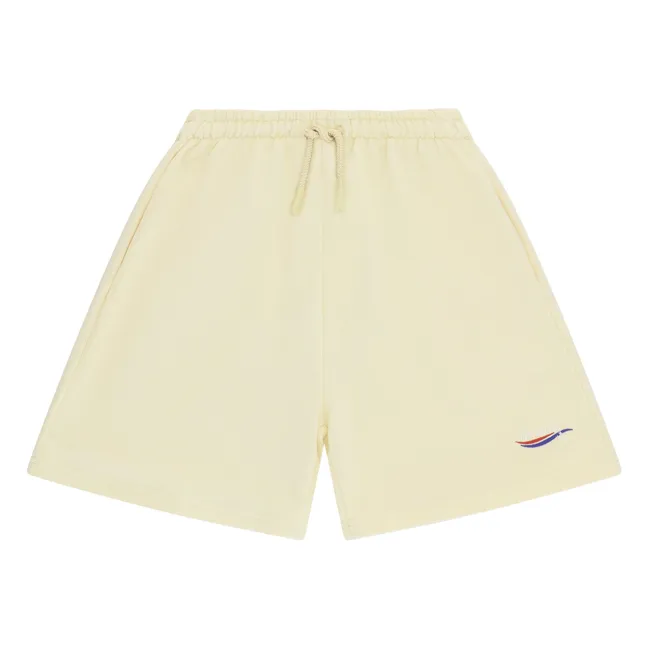 Short Logo Cordon Coton Bio | Jaune