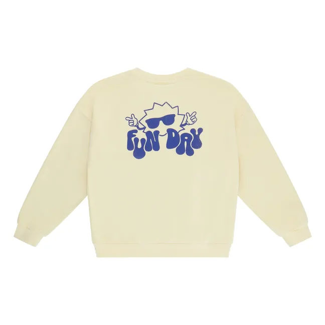 Sweat Fun Coton Bio | Jaune