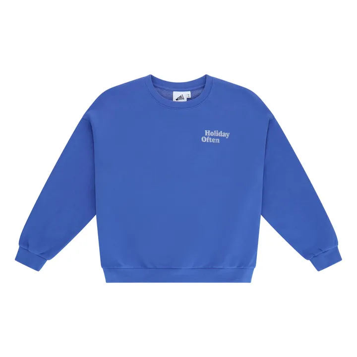Sudadera Holiday Often de algodón orgánico | Azul- Imagen del producto n°0