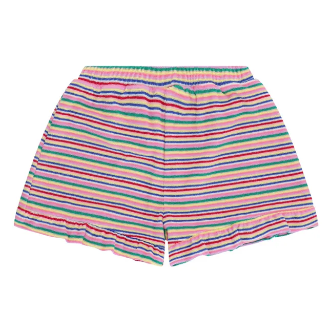Short Rayé Eponge | Rose
