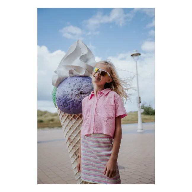 Gonna a righe a coste | Malva