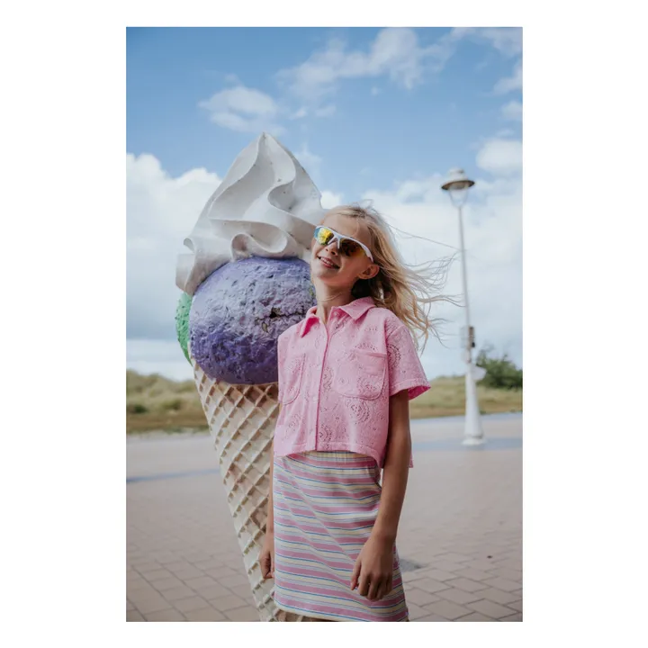 Gonna a righe a coste | Rosa- Immagine del prodotto n°2