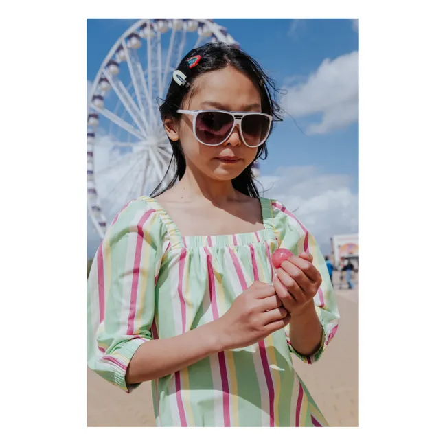 Gestreiftes Kleid | Mintgrün