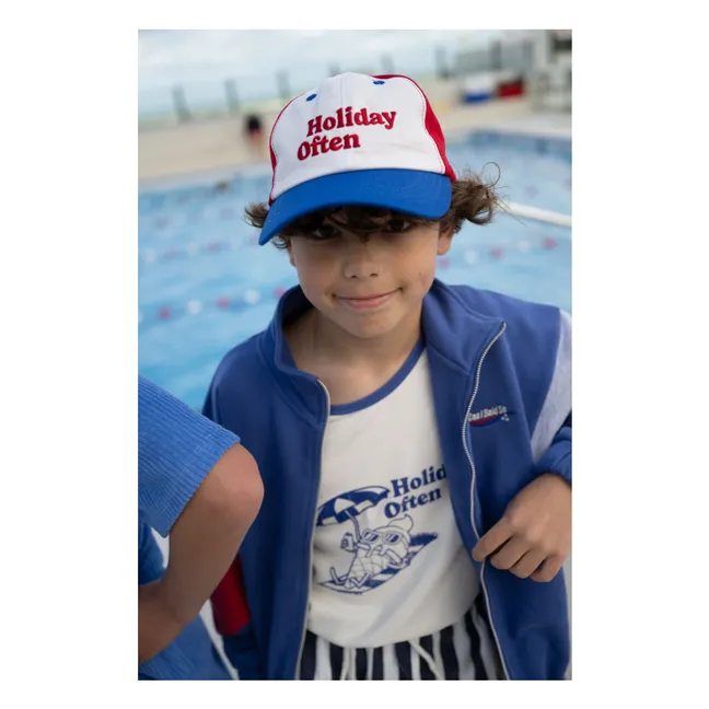 Giacca con logo in cotone biologico | Blu