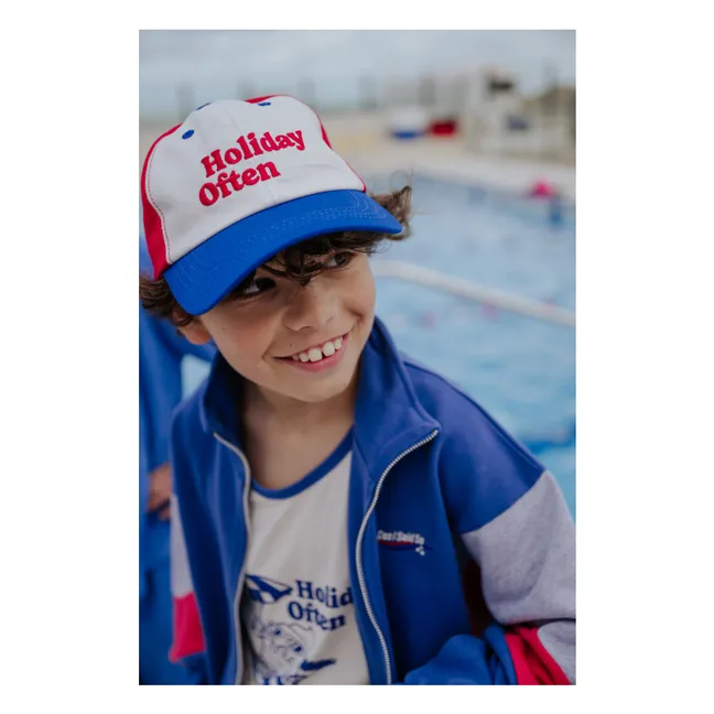 Giacca con logo in cotone biologico | Blu