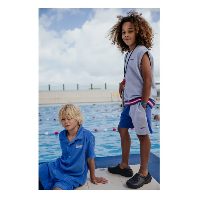 Shorts mit Kordelzug aus Bio-Baumwolle | Grau